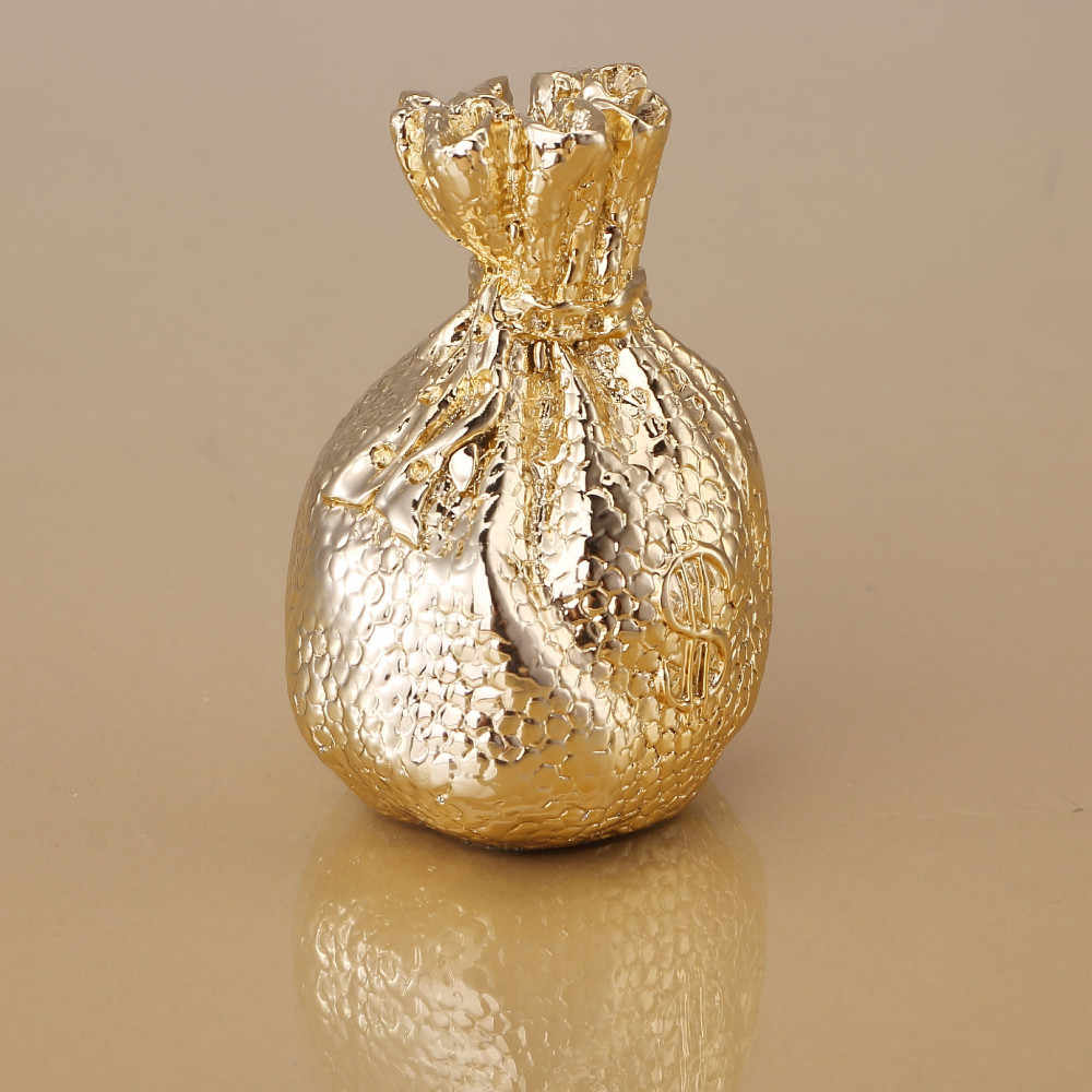 Gold textured decorative vase